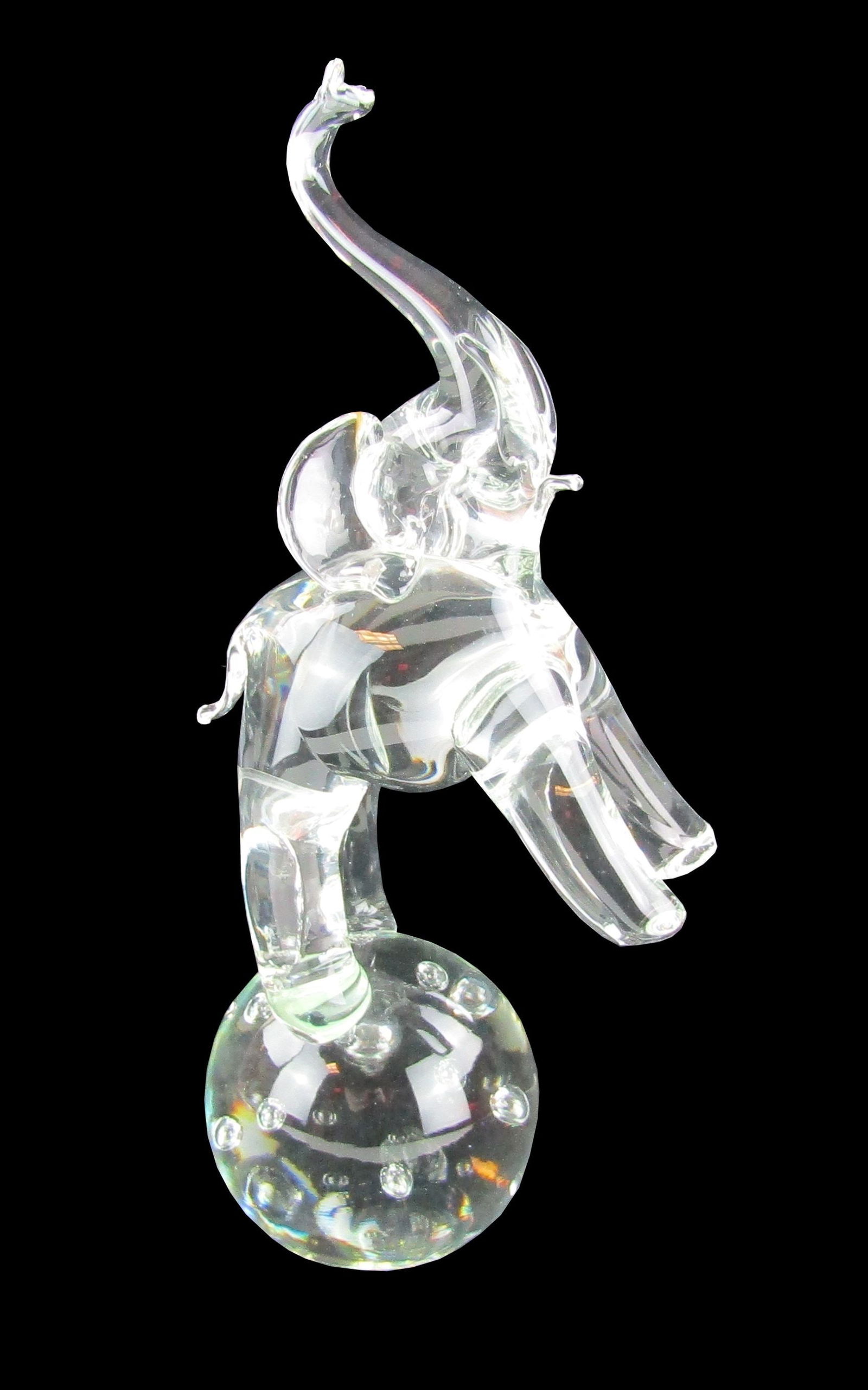 Gerald R. Ford Owned 15.75" Hand-Blown Zanetti Glass Elephant Figurine, With Steven Ford LOA (1 of 9)