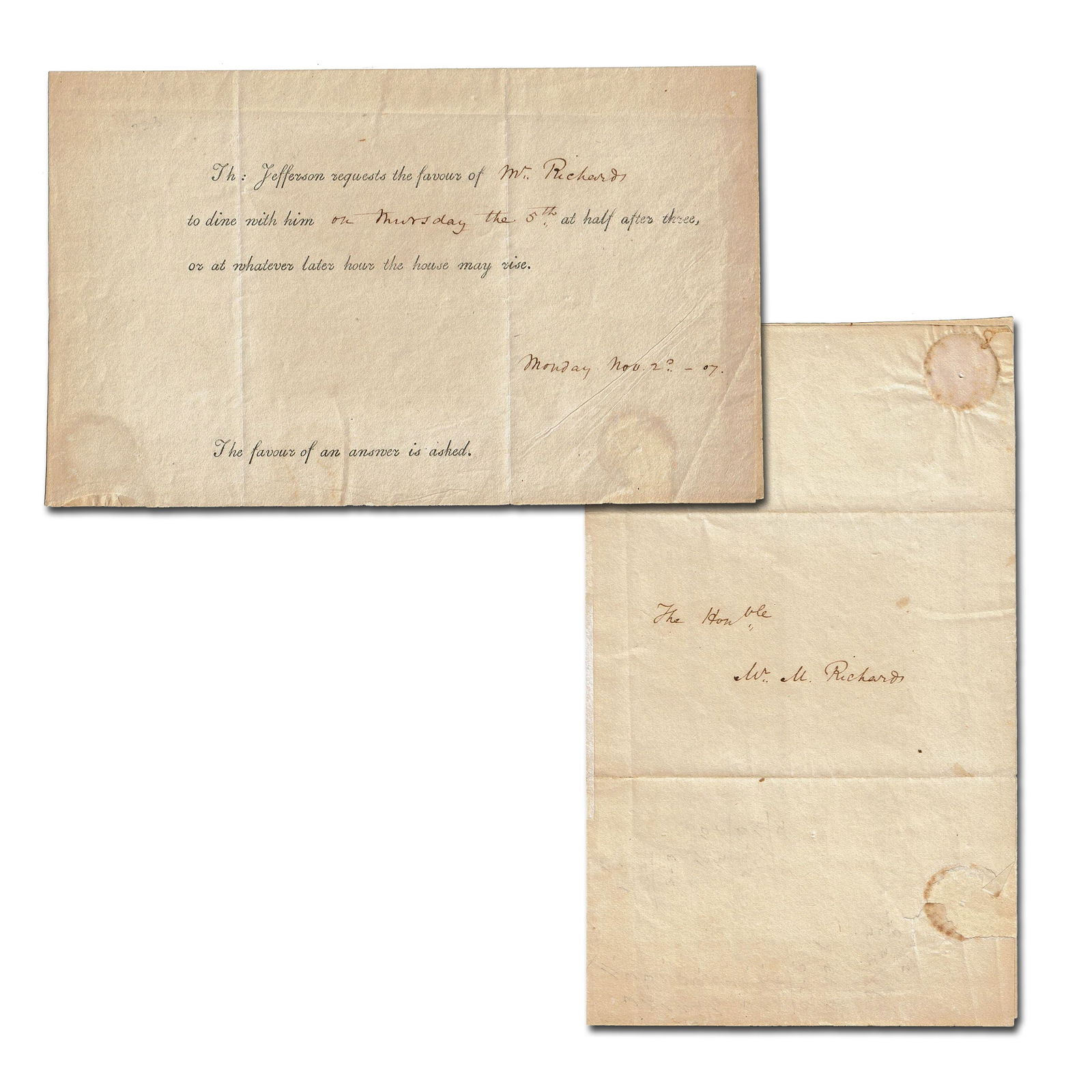 An Invitation to Dine With Jefferson at the White House (1 of 3)