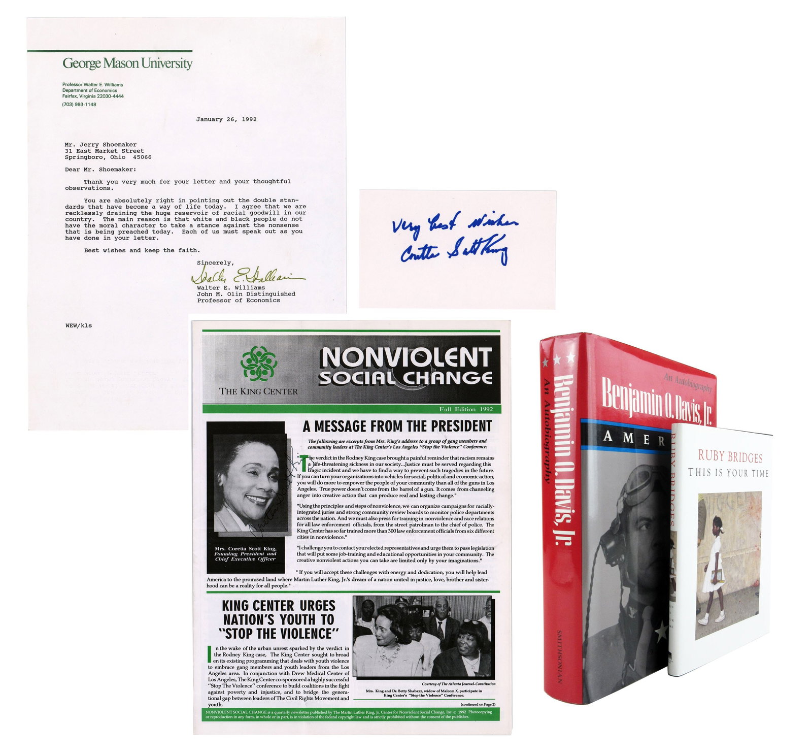 Civil Rights Archive [5] Signed by Coretta S. King, Ruby Bridge, & More! (1 of 8)