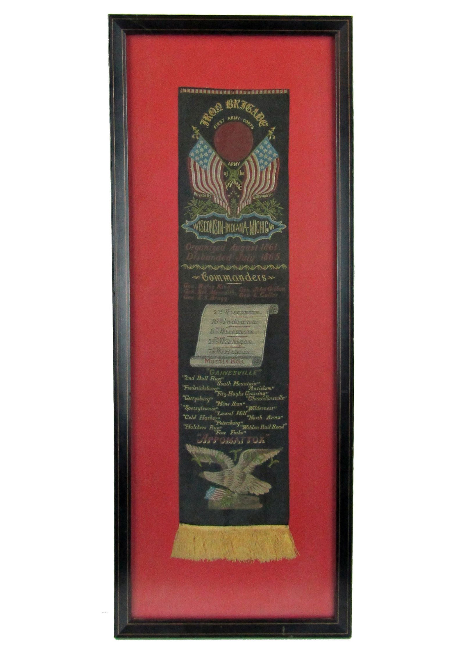 Iron Brigade Ribbon - Wisconsin, Indiana, and Michigan (1 of 3)