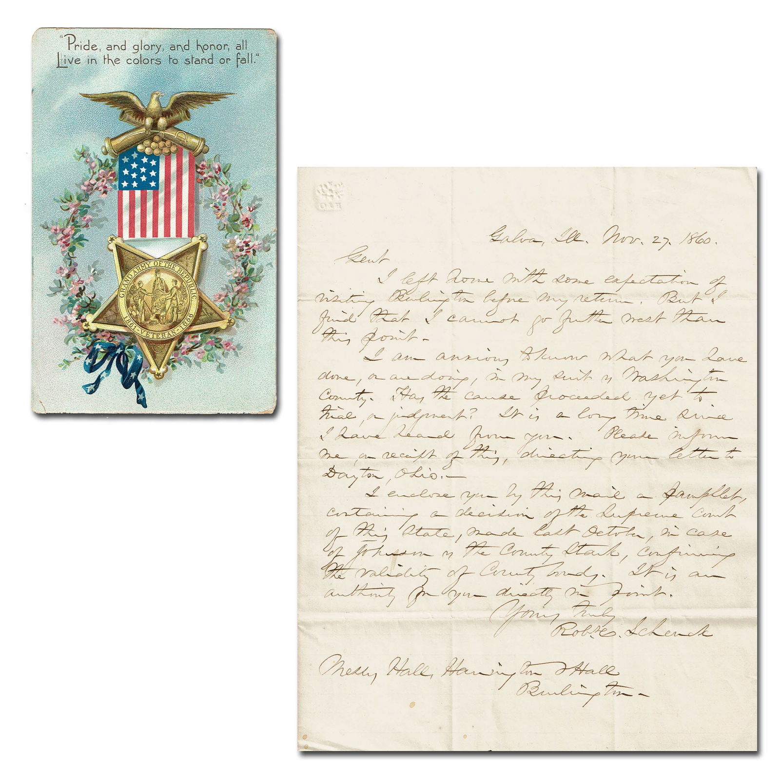 Union General Robert C. Schenck ALS (1 of 5)