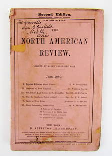 "North American Review" from President Garfield’s Library Addressing McClellan's Removal From: "North American Review" from President Garfield’s Library Addressing McClellan's Removal From Command Sanctioned by Lincoln, Article by George Ticknor The first Presidential memorial library,