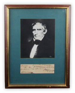 Wm. H. Harrison Gives Provisions to the Potawatomi, Boldly Signed & Written 1795 ADS: Wm. H. Harrison Gives Provisions to the Potawatomi, Boldly Signed & Written 1795 ADS A document granting food provisions to the Potawatomi Nation, handwritten and signed by future President