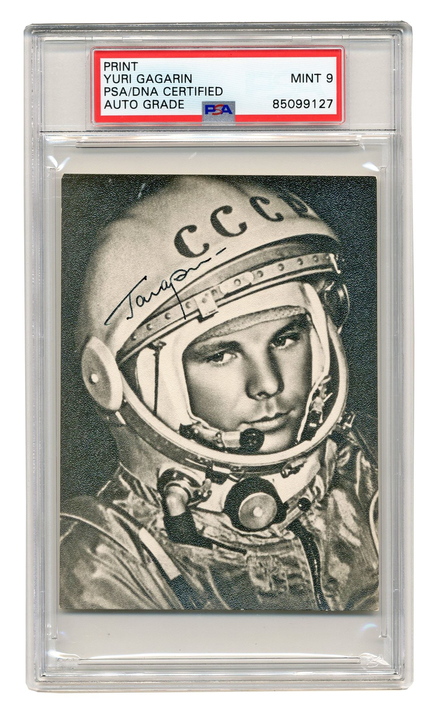 Yuri Gagarin PSA MINT 9 Rare SP In Cosmonaut Spacesuit (1 of 3)