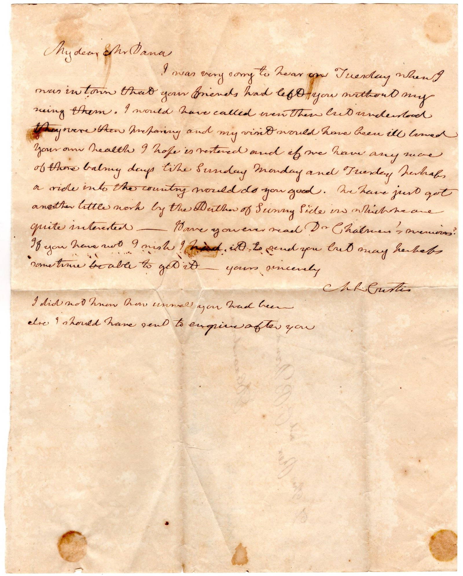 Robert E. Lee's Wife Discusses Recent Literature With Her Pastor Auction