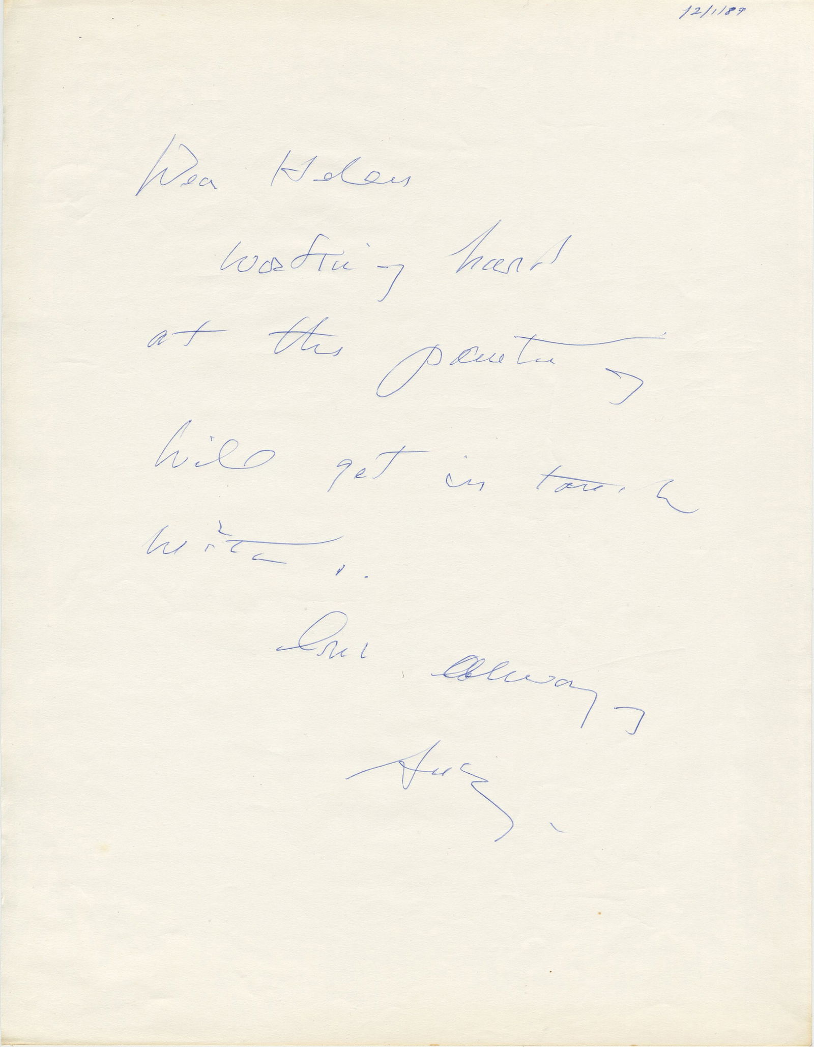 Andrew Wyeth ALS: "working hard at the painting" (1 of 4)