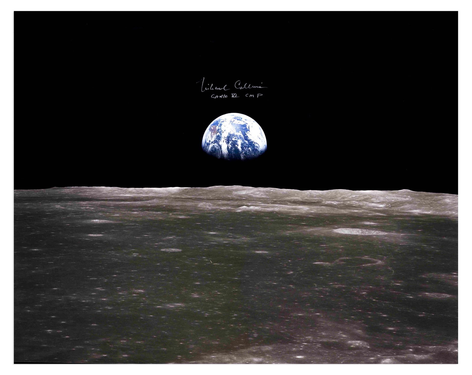 Michael Collins Signed Stunning Earthrise Photo With COA (1 of 3)