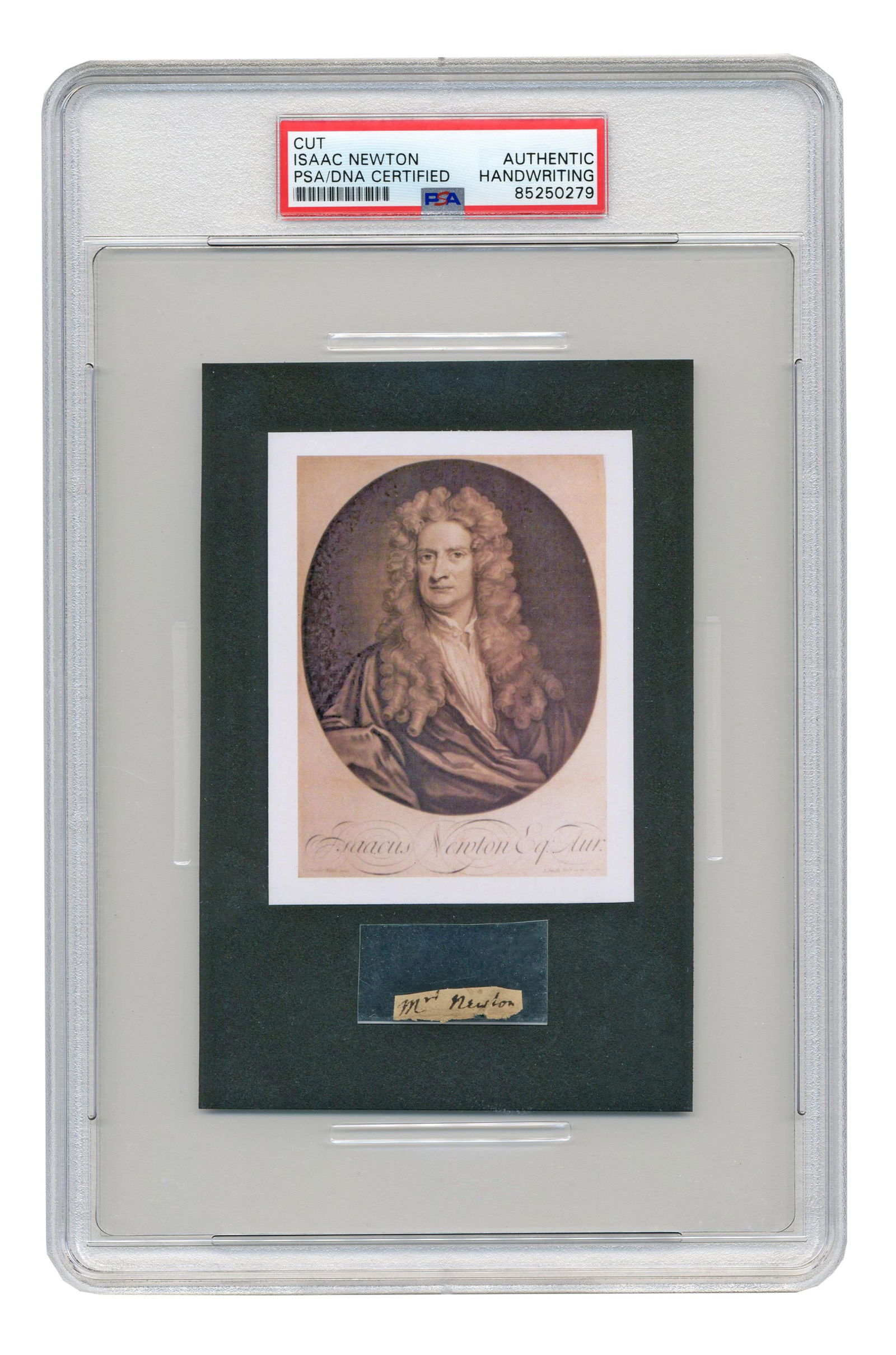 Sir Isaac Newton PSA Certified Signature - "Mr. Newton" (1 of 3)