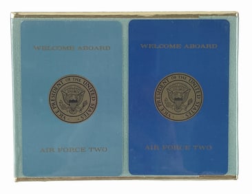 Original Air Force 2 Double Deck of Playing Cards, Mint in Box with Original Wrapper