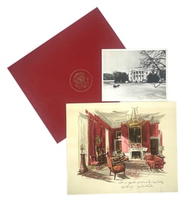 Rare Oversize Christmas Card from the John F. Kennedy White House, Given Only to Staff!