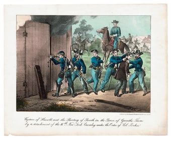 Color Print "Capture of Harrold and the Shooting of Booth..."