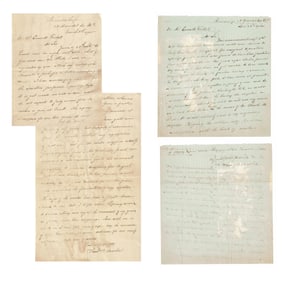 Lincoln Conspirator Samuel Arnold Pair of ALSs