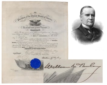William McKinley Naval Appointment. Incredibly Bold!