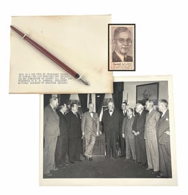 Harry S. Truman Original Pen Used to Sign Historic Indian Claims Commission Act and Related Archive