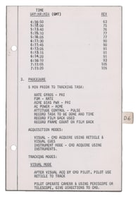 Gemini 5 Flown Experimental Procedure Book Page