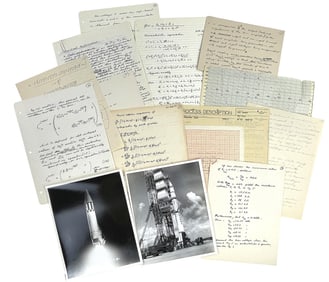 Hans Hosenthien Pioneering Rocket Designer Archive with Content, von Braun Colleague!