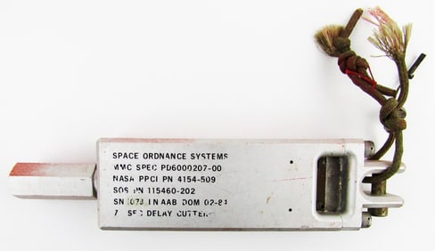 Space Shuttle Parachute Line Cutter, Flown Hardware!