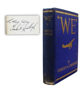 Charles Lindbergh Signed Copy of "WE"