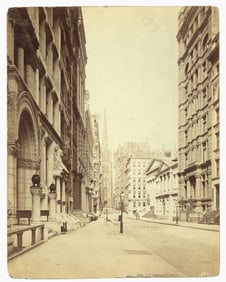 Early Large Wall Street Photo From 1890, Year of the Baring Crisis!