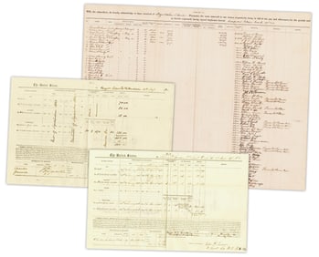 Servitude in the Civil War, 1862-1866: 2 Vouchers & Payroll Sheet Recording Afr. Amer. Attendants