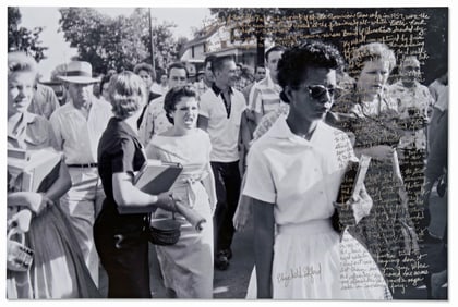 Iconic Photo Signed by Elizabeth Eckford of the "Little Rock Nine"