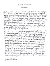 Little Rock Nine's Youngest Member, Carlotta LaNier AMS, "I'm very proud of that diploma"