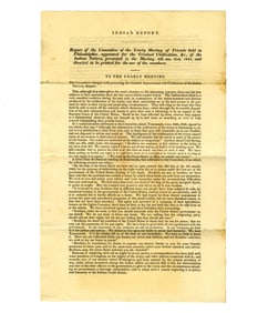 1841 Annual Indian Report by the Friends of Indians Committee
