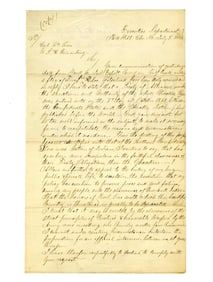 Cherokee Chief John Ross Letter Reiterating Alliance with Confederacy