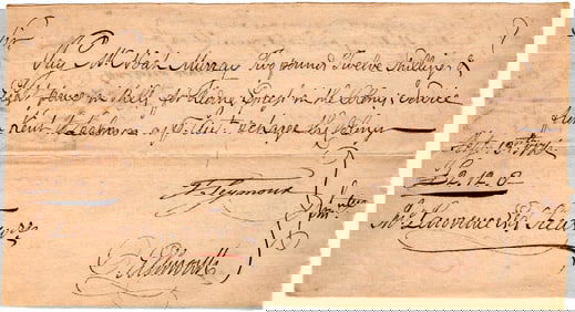1776 Oliver Ellsworth Signs Pay Order for Express Rider
