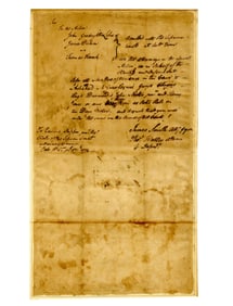 Signer James Smith Signed 1774 Rare DS