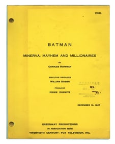 Batman (TV Series) Final Script for Series Finale, Aired March 1968