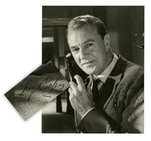 Gary Cooper Signed Photograph Still