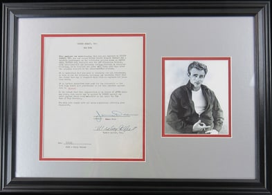 Excessively Rare James Dean Signed Contract for the TV Series "Martin Kane, Private Eye"
