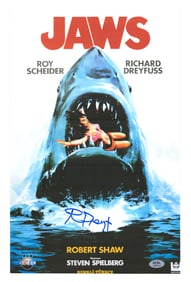 Turkish Poster for “Jaws” Signed By Star Richard Dreyfuss, PSA/DNA