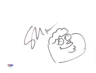 Seth MacFarlane Signed Sketch of "Peter Griffin" from Family Guy! PSA Holo!