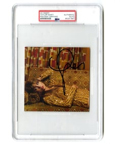 Taylor Swift Signed "Midnights" Blood Moon Edition CD Insert, PSA Slabbed