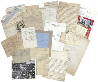 Historical Autograph Miscellany, Many Items, Ex: Forest Sweet