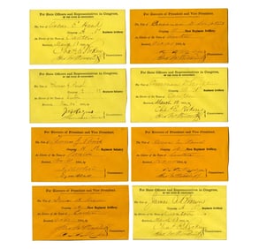 1864 Presidential & 1865 Union Voting Envelopes for Connecticut Regiments
