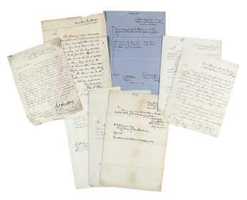 8 Civil War Union Naval Letters with Requests to Keep Ships in Tip Top Shape