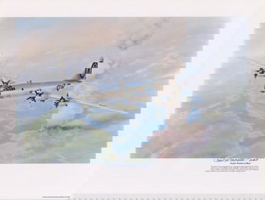 Enola Gay: Paul Tibbets Signed "Atomic Warfare is Born" Large Print