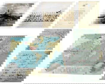 WWII Battlefield Map with Annotated Movements and Schedule! Used During Pacific Theater. A Rare