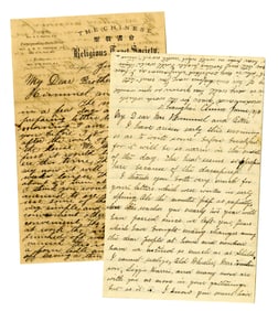Missionaries in China,2 Outstanding 1881 Letters on Chinese Culture, Work, Marriage, and More!
