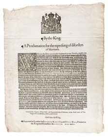 King's Proclamation for Repressing of Disorders of Mariners