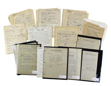 Christopher Darlington Morley Manuscripts & Letters Archive, 70+ Pages Ex Forbes