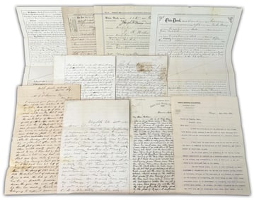 Small Archive of Colorado Documents: Land Speculation, Gold and Silver Mining, City Lots in Denver