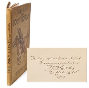 Buffalo Bill Signed Copy of "The Pony Express"