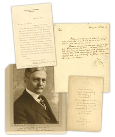 American Politics Lot of 4, 1812-1917: Clay (PSA/DNA), McKinley, Fairbanks & Marshall