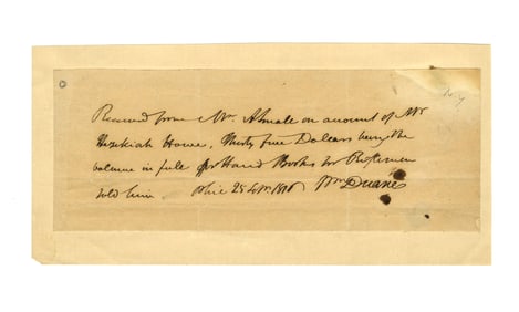 William J. Duane 1816 ADS, Future Sec. of Treasury Under Jackson