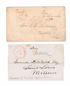 Fine Free Franks: Lincoln’s VP Hannibal Hamlin with Also-Ran John Bell!