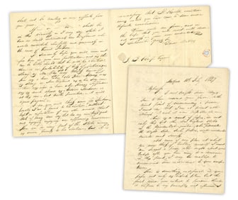 Gideon Welles 3pp Political ALS Supporting A. Jackson: "…Thomas Jefferson was as much abused